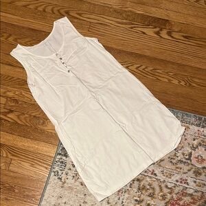 Lands End Cotton Sleeveless Dress